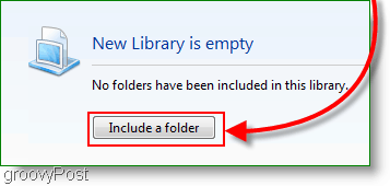 как да включите нова папка в нова библиотека в Windows 7