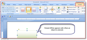 Раздел за формат на Microsoft Word 2007