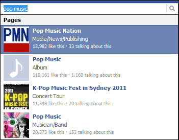 facebook поп музика