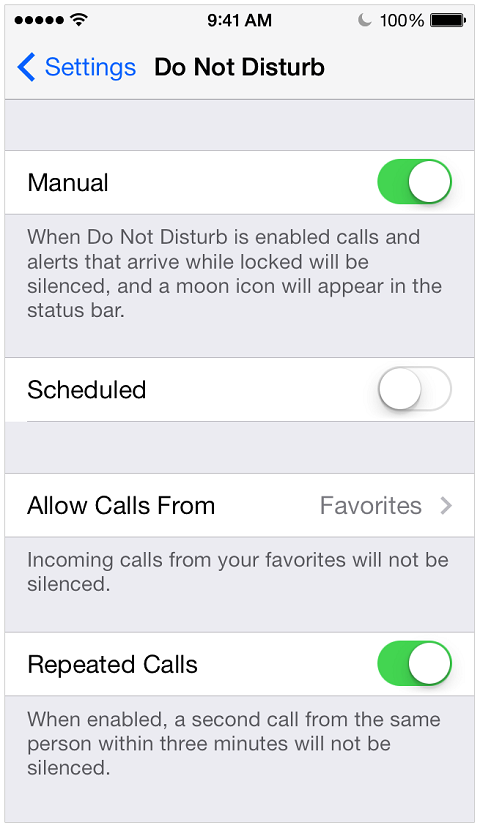 Настройката iPhone Do Not Disturb ви позволява да блокирате текстове.