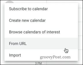 Добавяне на календар по URL в Google Календар