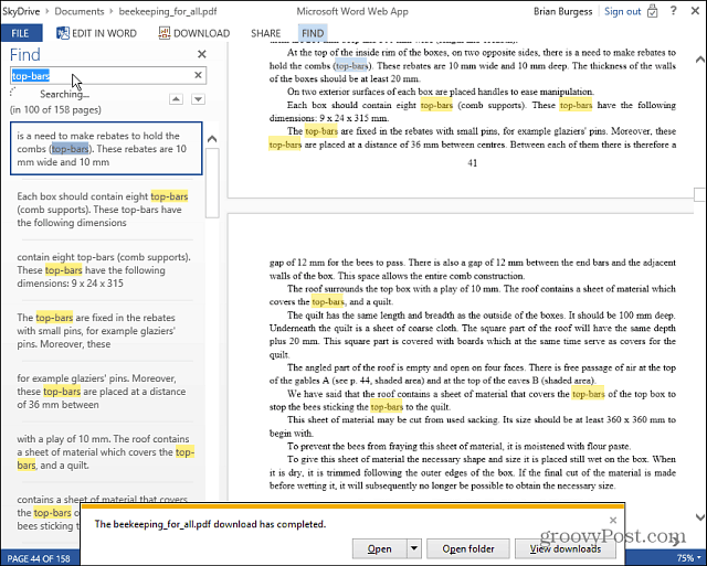 Четене и редактиране на PDF файлове онлайн с уеб приложения на Microsoft Office
