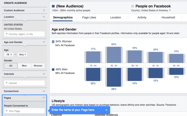 Проучете демографските данни, интересите и поведението на феновете си във Facebook, като използвате Audience Insights.