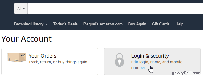 Вашият акаунт в Amazon