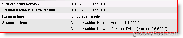 Microsoft Virtual Server 2005 r2 sp1 поддържа Windows Server 2008:: groovyPost.com