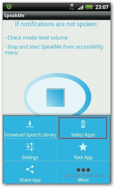 SpeakMe за приложения за Android