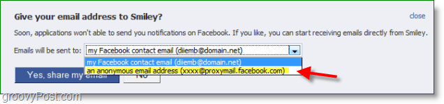 Скрийншот за спам във Facebook по имейл - прокси не е настройката на edefault