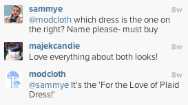 modcloth коментари в instagram