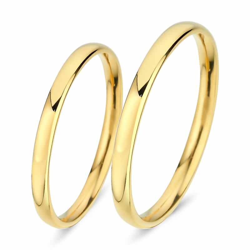 Тънък плосък модел сватбен пръстен