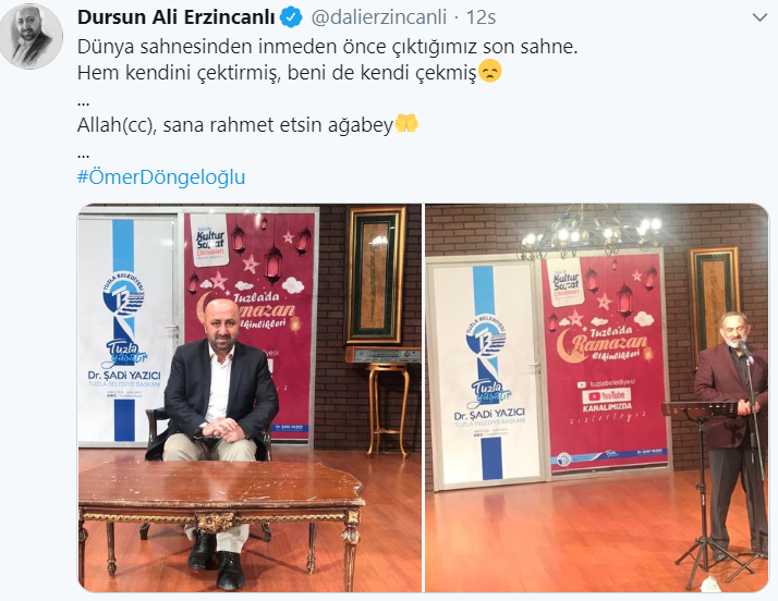 Dursun Ali Erzincanlıdan Ömer Döngeloğlu споделяне