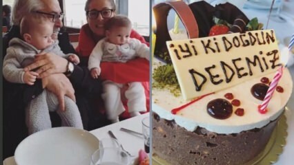 Руткай Азиз празнува рожден ден с внуци близнаци