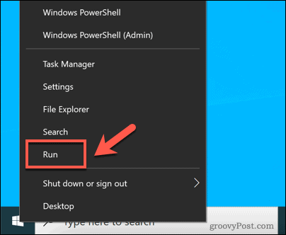 Стартирайте Изпълнение в Windows 10