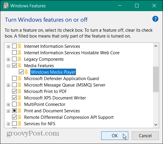 Възпроизвеждане на VOB файл на Windows 10