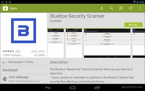 Bluebox Security Scanner проверява дали вашият Android е кръпка за експлоатация „Master Key“