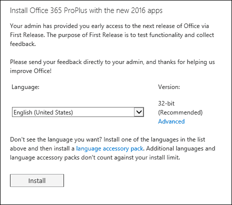 Microsoft преминава към Office 2016 само за бизнес на Office 365 Ела на 28 февруари