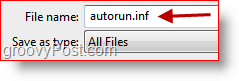 Въвеждане на име на файл