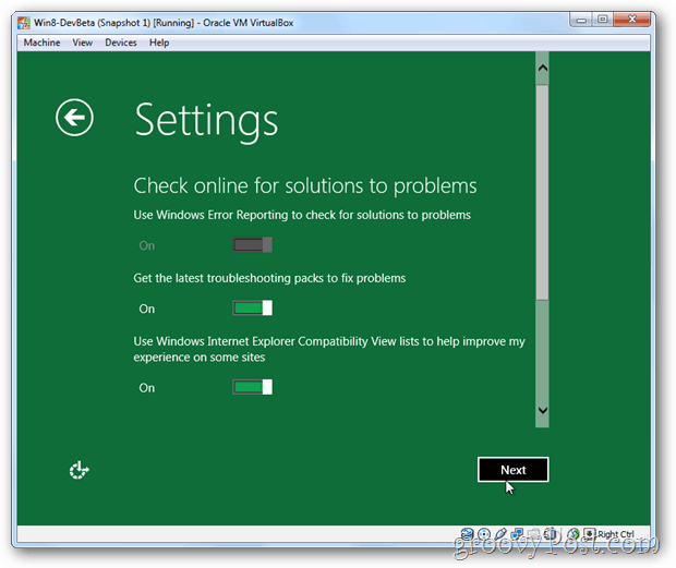 Онлайн решения за конфиденциалност на VirtualBox Windows 8