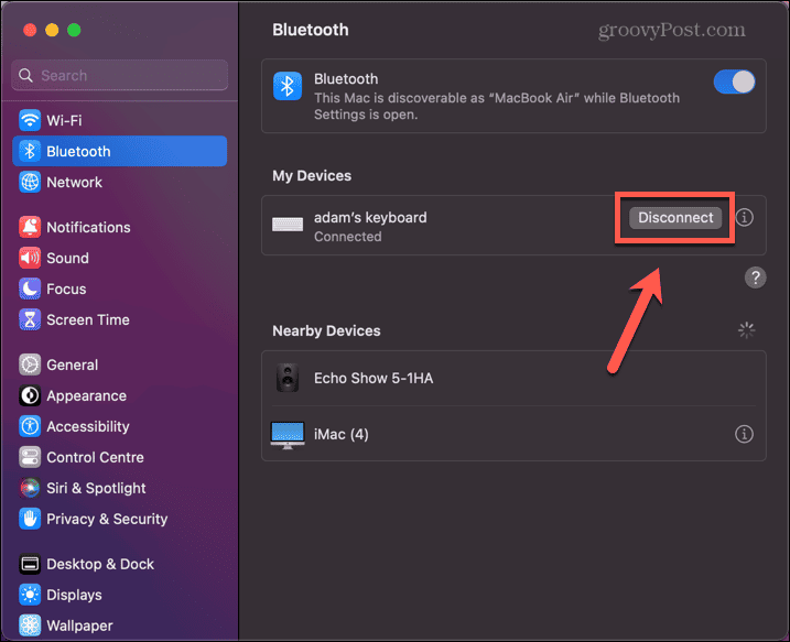 mac изключване на Bluetooth клавиатура