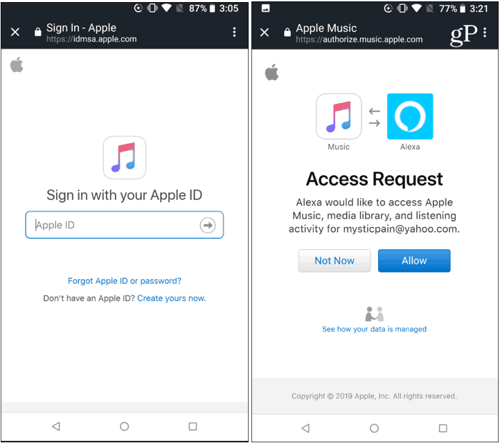 Свържете Apple Music с Alexa