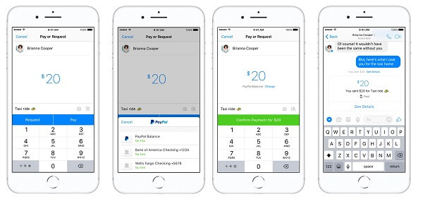 Facebook Messenger и PayPal интегрират равностойни плащания в приложения в САЩ