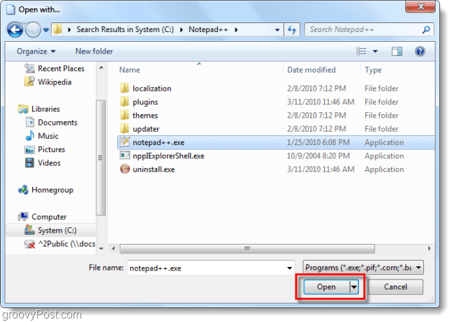 Как да добавите програмни асоциации към типове файлове в Windows 7