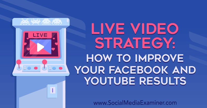 Видео стратегия на живо: Как да подобрите резултатите си във Facebook и YouTube от Luria Petruci в Social Media Examiner.