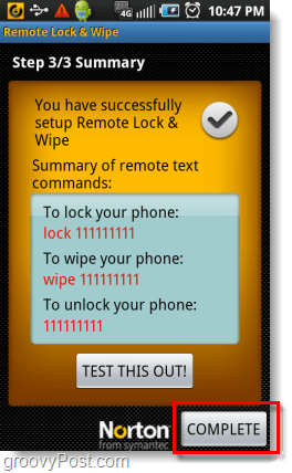 изтрийте телефона си с Android с помощта на текстово съобщение