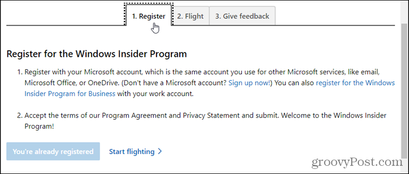 Регистрирайте се за програмата Windows Insider