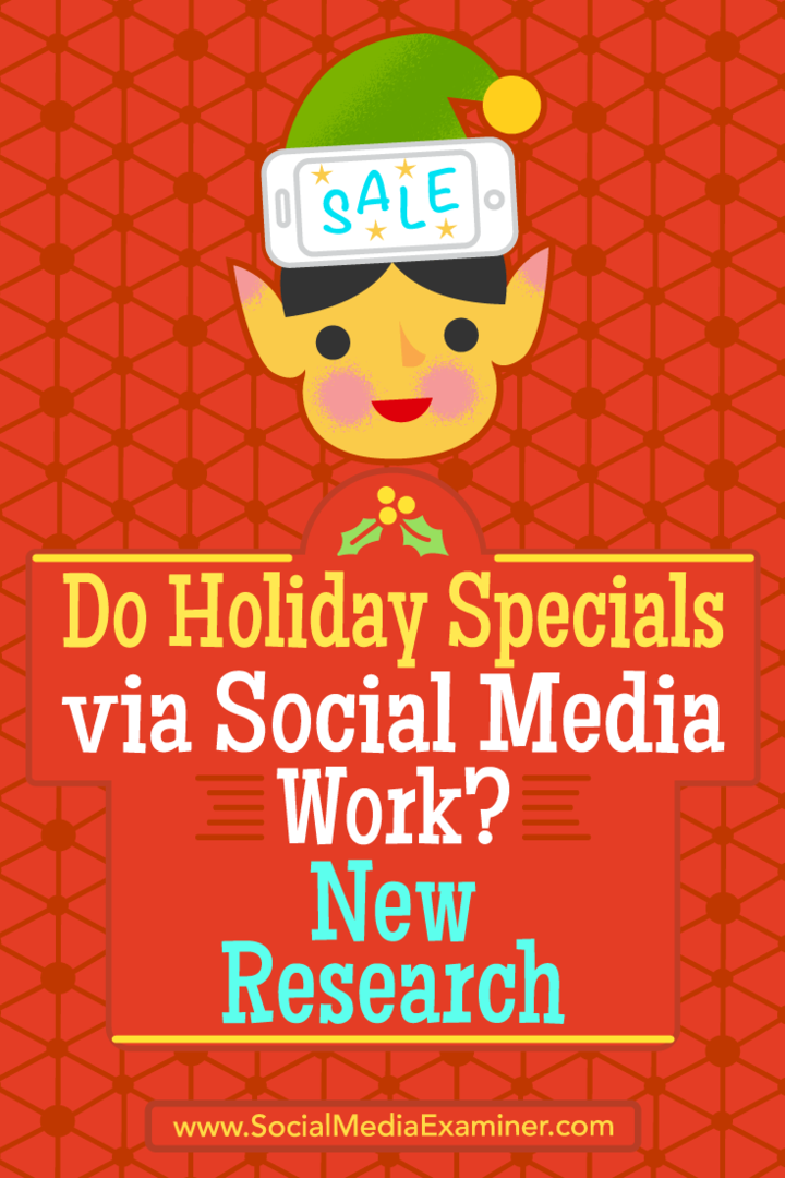 Работят ли специални празници чрез социалните медии? Ново изследване на Мишел Красняк на Social Examiner.