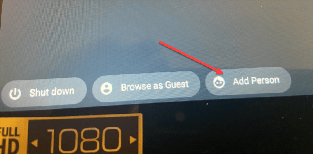 добавяне на потребител на Chromebook