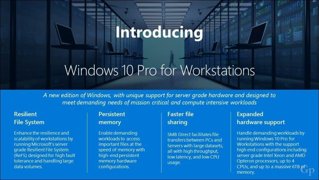 Microsoft представя нова Windows 10 Pro за Workstation Edition