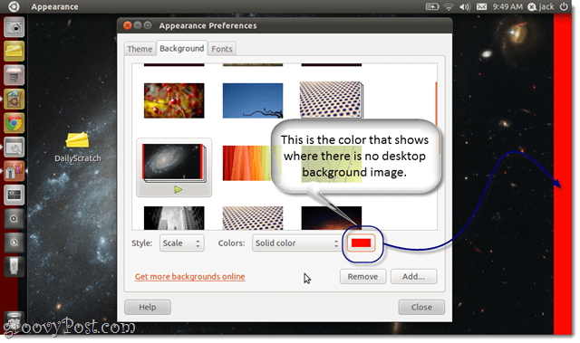 Как да промените фона на тапета в Ubuntu