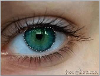 Основи на Adobe Photoshop - Очен слой за избор на Human Eye