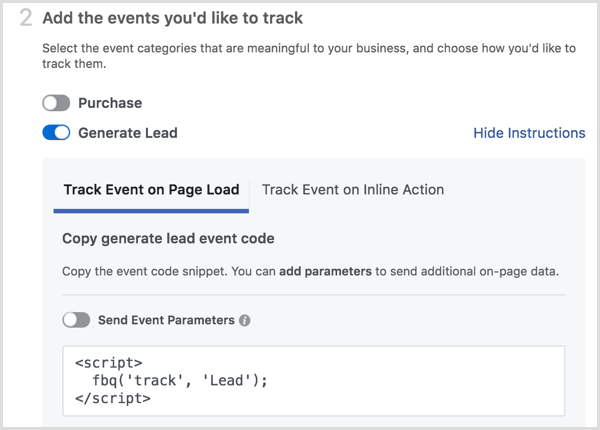 Facebook пиксел инсталация добавяне на събития