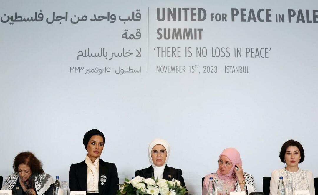  Първата дама Ердоган Среща на върха на едно сърце за инициативата за Палестина