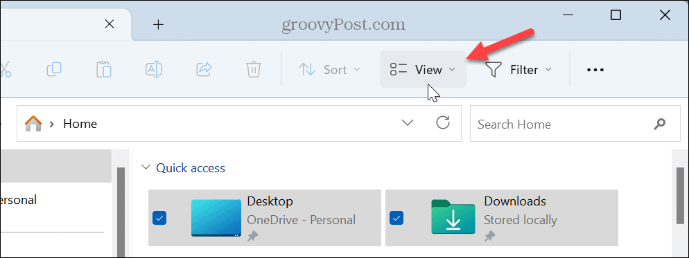 Деактивирайте квадратчетата за отметка в Windows 11 