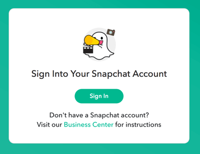 Влезте със своите идентификационни данни за вход в Snapchat.
