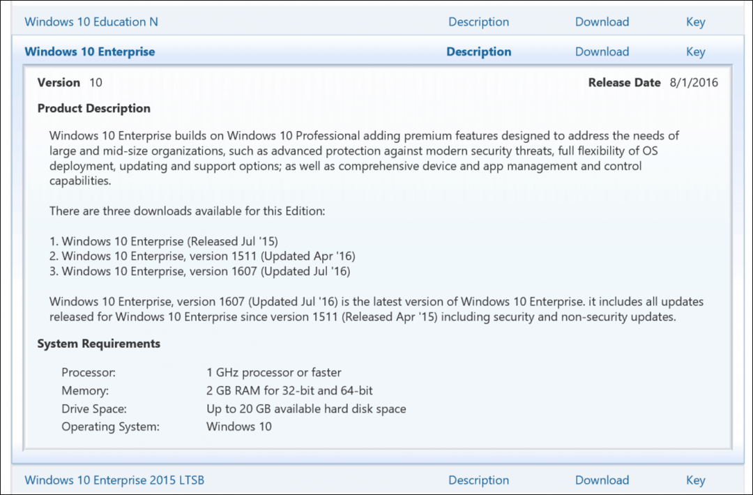 Windows 10 том лицензен ключ на продукта VLSC Enterprise Education Pro