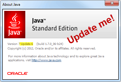 актуализация на стандартното издание на Java 6