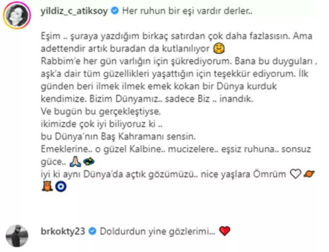 Ето как Yıldız Çağrı Atiksoy отпразнува рождения ден на Берк Октай