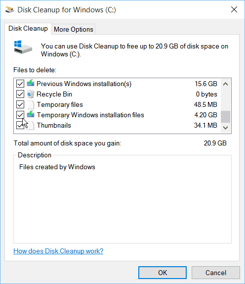 Почистване на диска Windows 10