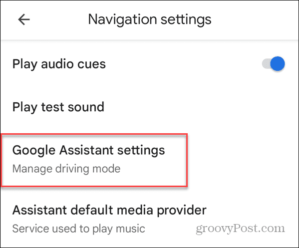 настройките на Google Assistant