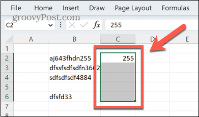 Excel подчертани клетки