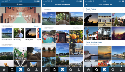 Instagram представя нова функция за търсене и изследване