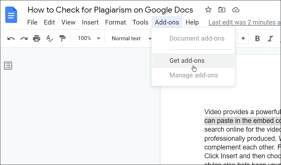 Проверете за плагиатство в google sheets