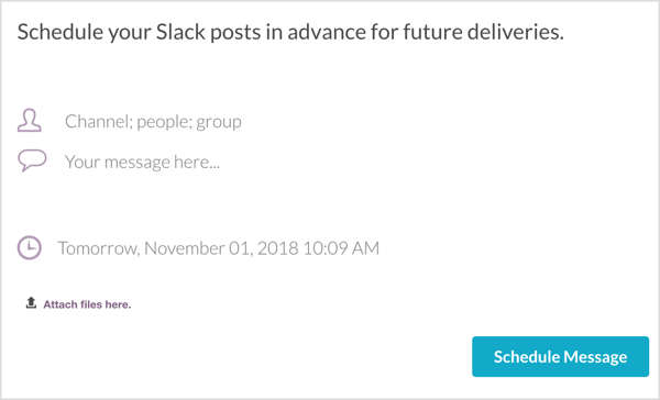 Планирайте Slack съобщение с Convergely.