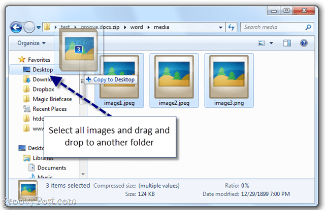 Лесният начин за извличане на изображения от Word документ в Windows 7 [Office 2007/2010]