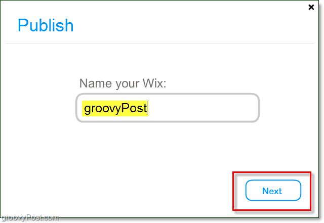 назовете вашия уебсайт wix flash