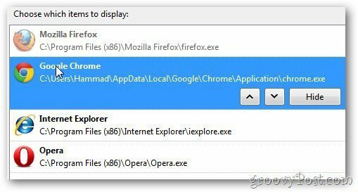Google Chrome с отворена поръчка