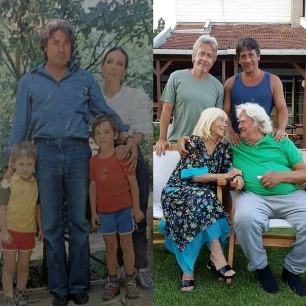 cüneyt arkın и неговото семейство